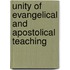 Unity Of Evangelical And Apostolical Teaching