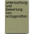 Untersuchung Und Bewertung Von Erzlagersttten