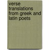 Verse Translations from Greek and Latin Poets door Arthur Donald Innes
