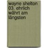Wayne Shelton 03. Ehrlich währt am längsten