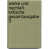 Werke und Nachlaß. Kritische Gesamtausgabe 3 door Walter Benjamin