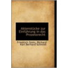 Aktenstucke Zur Einfuhrung In Das Prozessrecht by Friedrich Stein