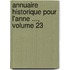 Annuaire Historique Pour L'Anne ..., Volume 23