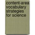 Content-Area Vocabulary Strategies for Science