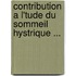 Contribution A L'Tude Du Sommeil Hystrique ...