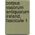 Corpus Vasorum Antiquorum Ireland, Fascicule 1