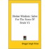 Divine Wisdom: Salve For The Sores Of Souls V2