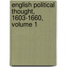 English Political Thought, 1603-1660, Volume 1 door John William Allen