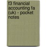 F3 Financial Accounting Fa (Uk) - Pocket Notes door Onbekend