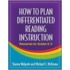 How to Plan Differentiated Reading Instruction