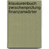 Klausurenbuch Zwischenprüfung Finanzanwärter
