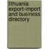 Lithuania Export-Import And Business Directory