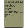 Marweiddiad Pechod Mewn Credinwyr: ... Gan ... door Onbekend