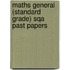 Maths General (Standard Grade) Sqa Past Papers