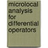 Microlocal Analysis For Differential Operators