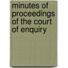 Minutes Of Proceedings Of The Court Of Enquiry door Service United States.