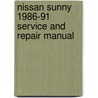 Nissan Sunny 1986-91 Service And Repair Manual door Ian Coomber