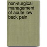 Non-Surgical Management of Acute Low Back Pain door Richard Materson