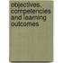 Objectives, Competencies And Learning Outcomes