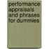 Performance Appraisals And Phrases For Dummies