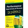 Performance Appraisals And Phrases For Dummies by Kenneth Lloyd