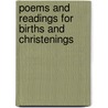 Poems And Readings For Births And Christenings by Julia Watson