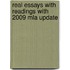 Real Essays With Readings With 2009 Mla Update
