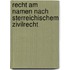 Recht Am Namen Nach Sterreichischem Zivilrecht