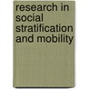 Research In Social Stratification And Mobility door Kevin T. Leicht