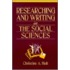 Researching and Writing in the Social Sciences