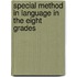 Special Method In Language In The Eight Grades