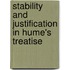 Stability And Justification In Hume's Treatise