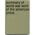 Summary Of World War Work Of The American Ymca
