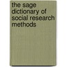 The Sage Dictionary Of Social Research Methods door Victor R. Jupp