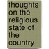 Thoughts On The Religious State Of The Country