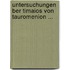Untersuchungen Ber Timaios Von Tauromenion ...