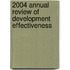 2004 Annual Review Of Development Effectiveness