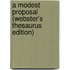 A Modest Proposal (Webster's Thesaurus Edition)