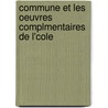 Commune Et Les Oeuvres Complmentaires de L'Cole door tienne Jacquin