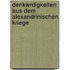 Denkwrdigkeiten Aus Dem Alexandrinischen Kriege