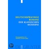Deutschsprachige Romane der klassischen Moderne by Monika Lippke