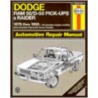 Dodge Ram 50/d-50 Pickups And Raider, 1979-1993 door Robert Maddox