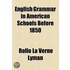 English Grammar In American Schools Before 1850