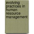 Evolving Practices In Human Resource Management