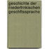 Geschichte Der Niederfrnkischen Geschftssprache