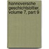Hannoversche Geschichtsbltter, Volume 7, Part 9