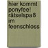 Hier kommt Ponyfee! Rätselspaß im Feenschloss