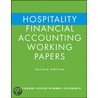 Hospitality Financial Accounting Working Papers by Jerry J. Weygandt