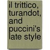 Il Trittico, Turandot, And Puccini's Late Style door Andrew Davis