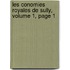 Les Conomies Royales de Sully, Volume 1, Page 1